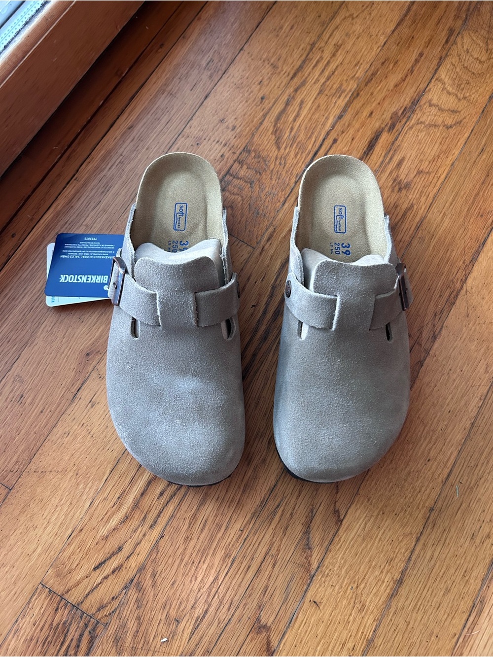 Birkenstock Suede Clog Slip-On - Taupe Brown